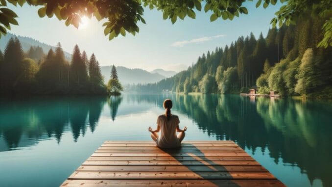 Hur du blir mer närvarande i nuet illustration