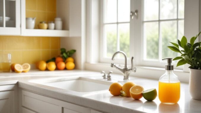 Städa med såpa – enkelt och effektivt för hemmet illustration