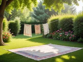 Så här tvättar du mattor med såpa – enkelt illustration